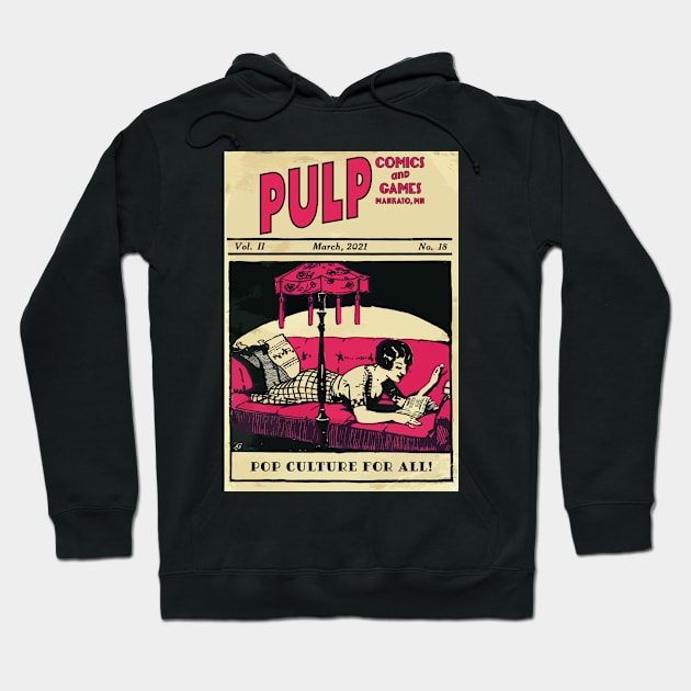 Pulp Reader Hoodie by PULP Comics and Games